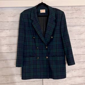 Pendleton wool blazer - plaid - size 10